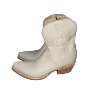 Lucchese April Cream Cactus Western Cowgirl Tall Bootie Size 9 Rodeo Cowboy NWOB